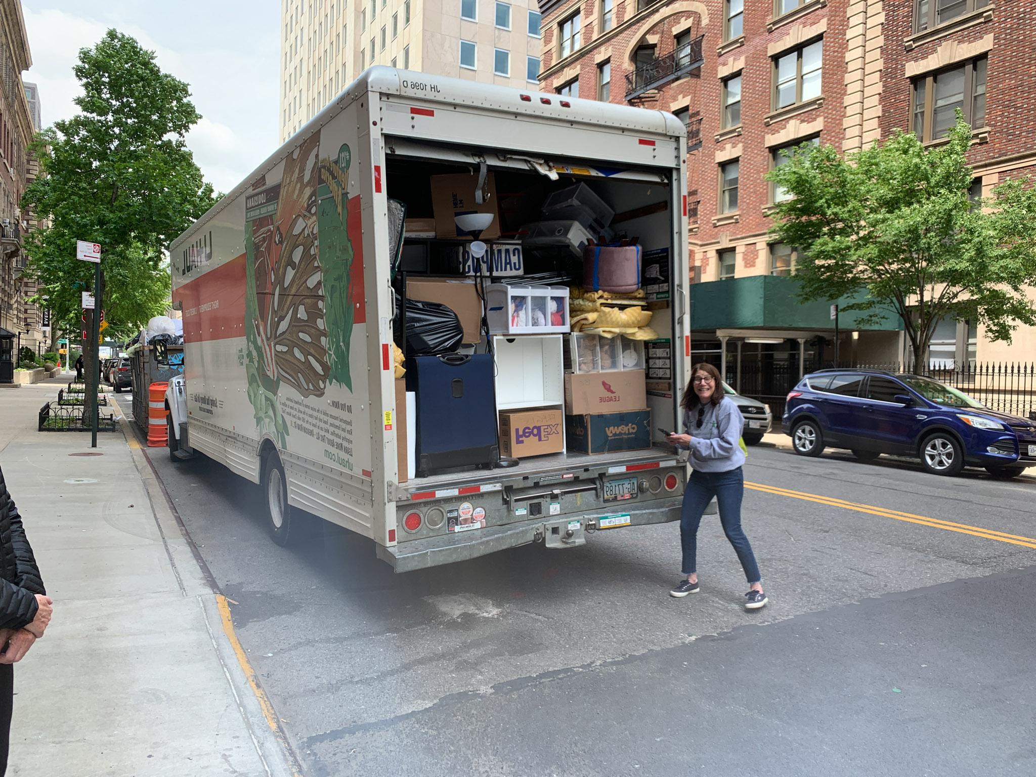 A full UHaul of donations being sent off to local organizations and summer storage!